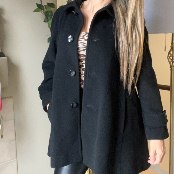 Ellen Tracy Women’s Black Wool Jacket 3 Button Up
Collared Long Sleeve Size M - Picture 4 of 15